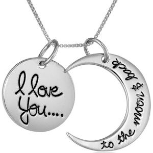 Sterling Silver "I love you to the moon & Back"